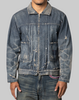 Savage LW Denim Zip Jacket - Indigo