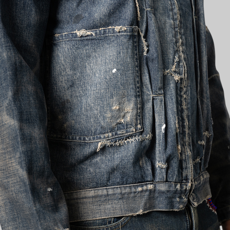 Savage LW Denim Zip Jacket - Indigo
