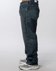 Washed Denim DP Basic Pant - Indigo