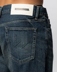 Washed Denim DP Basic Pant - Indigo