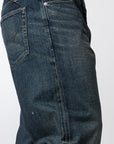 Washed Denim DP Basic Pant - Indigo