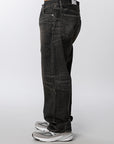 Washed Denim DP Basic Pant - Black