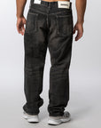 Washed Denim DP Basic Pant - Black