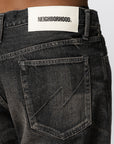 Washed Denim DP Basic Pant - Black