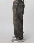 Savage Denim DP Wide Pant - Black