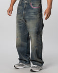 Savage Denim DP Wide Pant - Indigo