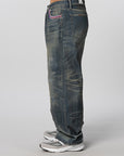 Savage Denim DP Wide Pant - Indigo