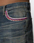 Savage Denim DP Wide Pant - Indigo