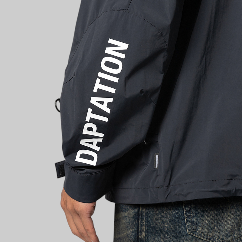 Map . Pullover jacket - Black