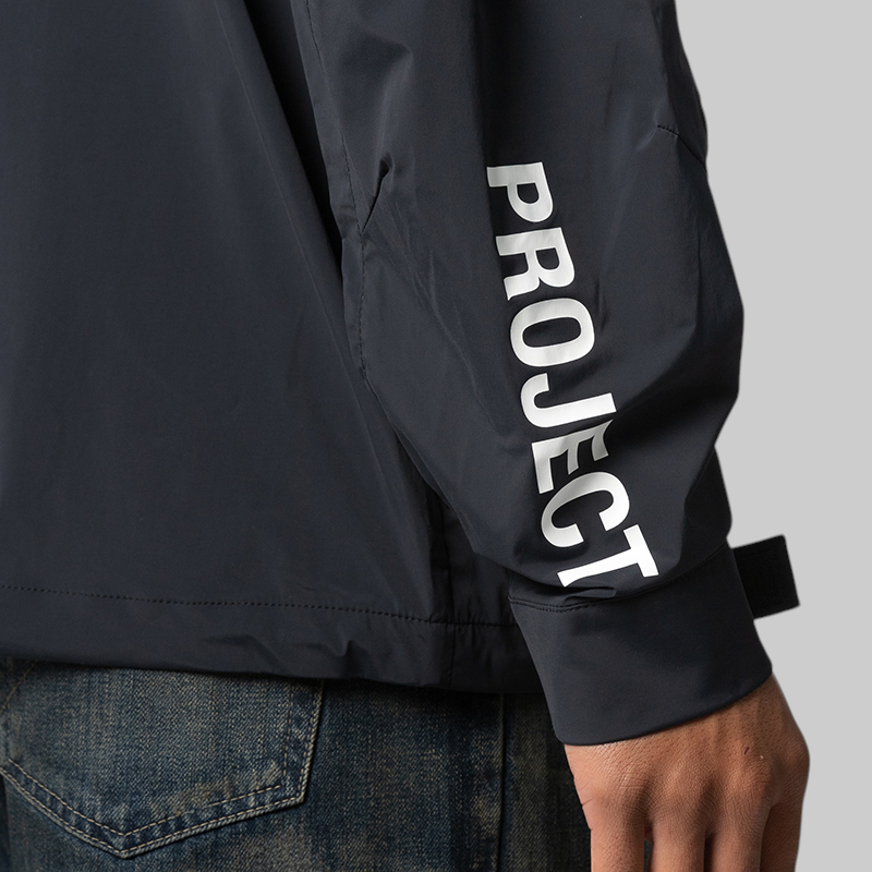 Map . Pullover jacket - Black