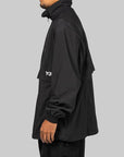 3 Stripes Nylon Half Zip - Black - LOADED