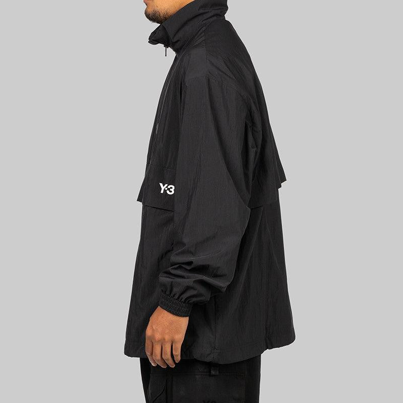 3 Stripes Nylon Half Zip - Black - LOADED