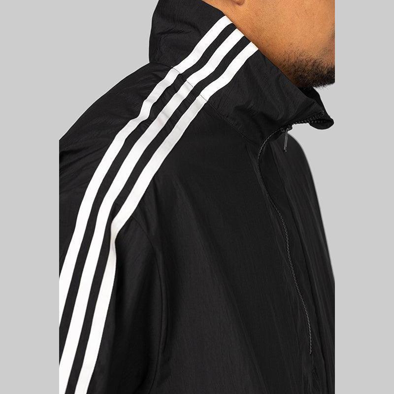 3 Stripes Nylon Half Zip - Black - LOADED