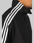 3 Stripes Nylon Half Zip - Black - LOADED