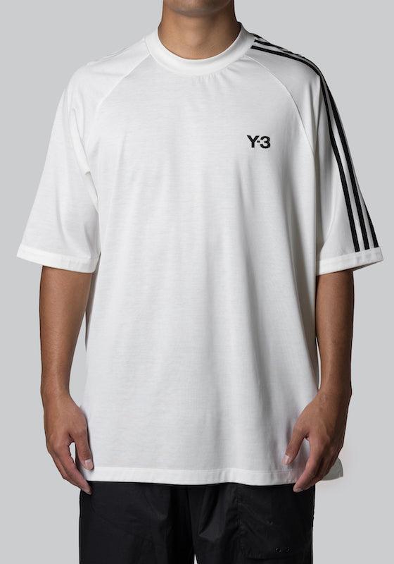 3 Stripes T-Shirt - Off White/Black - LOADED