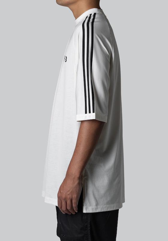 3 Stripes T-Shirt - Off White/Black - LOADED
