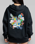 X Hello Kitty And Friends Full Zip Hoodie - Black