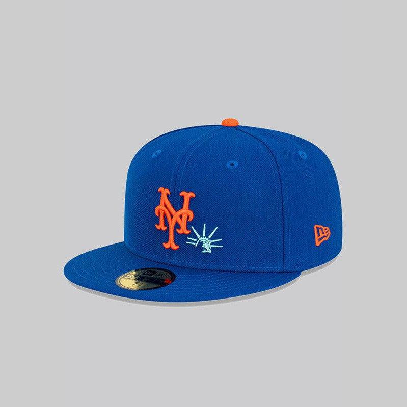 59Fifty Fitted New York Mets 'Subway Series Statue' Cooperstown Collection - LOADED