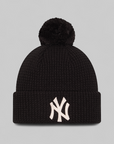 New York Yankees Waffle Beanie - Black