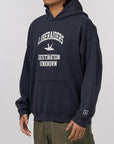 College Logo Hoodie - Navy