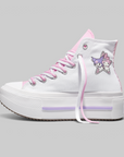 X Sanrio My Melody & Kuromi Chuck Taylor Lift Double Stack - White