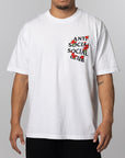 Embroidered Rose Kkotch T-Shirt - White