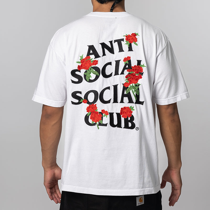 Embroidered Rose Kkotch T-Shirt - White