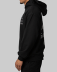 Rhinestone Mind Games Hoodie - Black/White