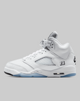 Air Jordan 5 Retro OG (Grade School) "White Metallic"