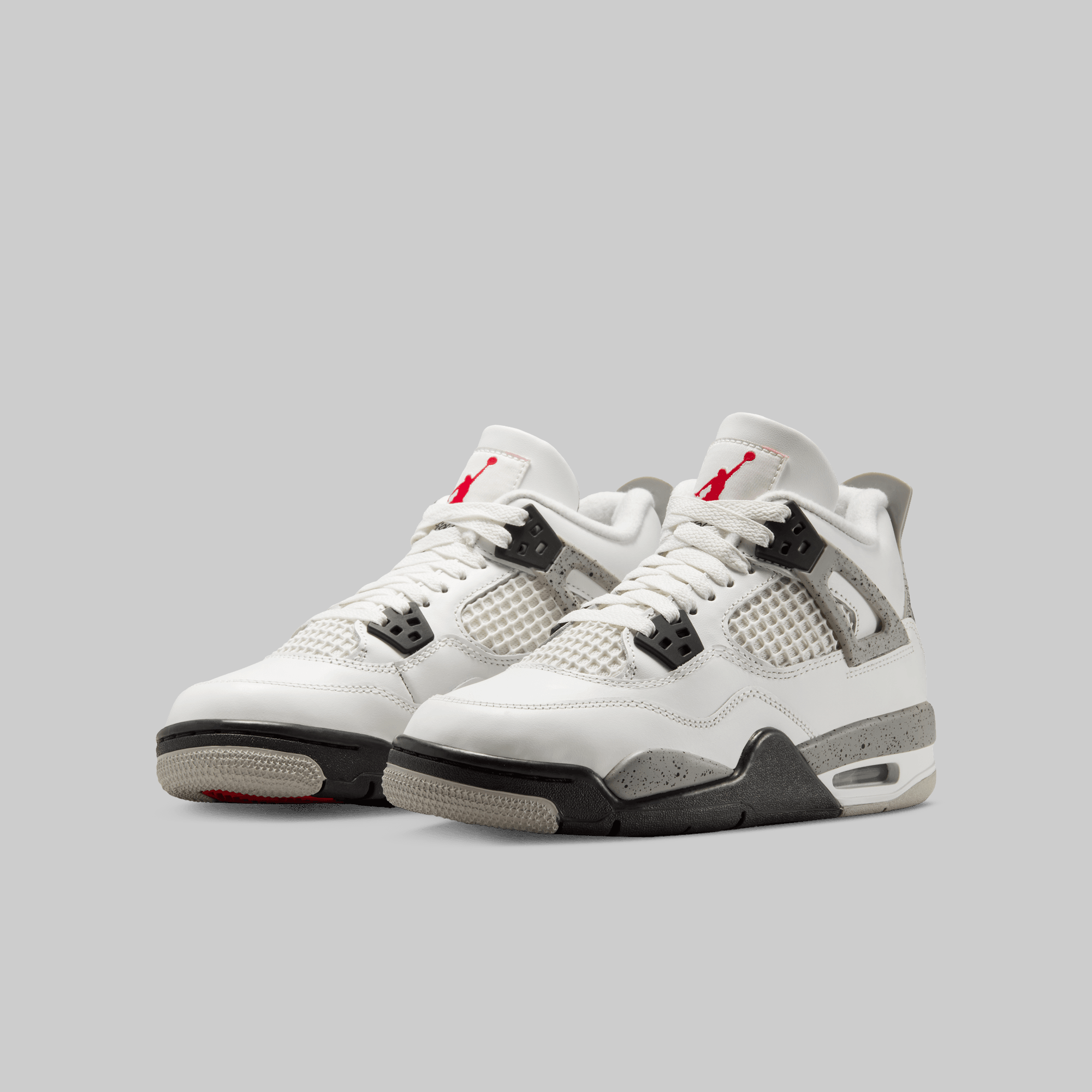 Air Jordan 4 Retro OG "White Cement" (Grade School) LOADED