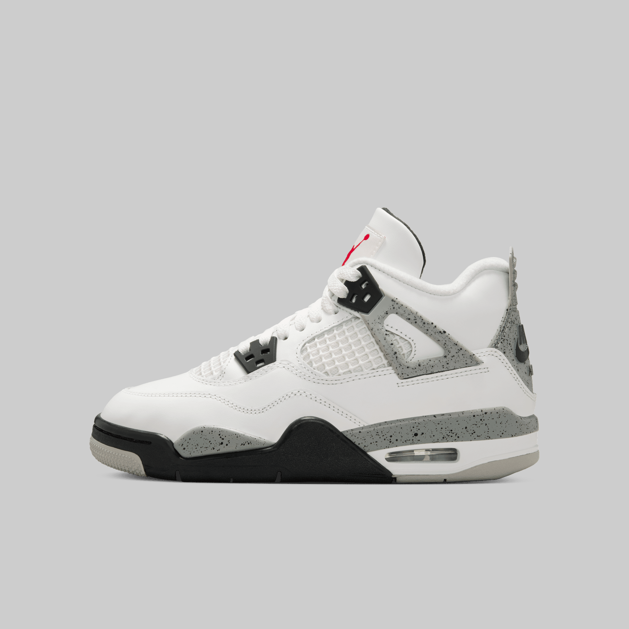 Air Jordan 4 Retro OG "White Cement" (Grade School) LOADED
