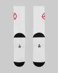 Flight Club Cushioned Crew Socks - White