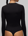 Brooklyn Long Sleeve Bodysuit - Black/White