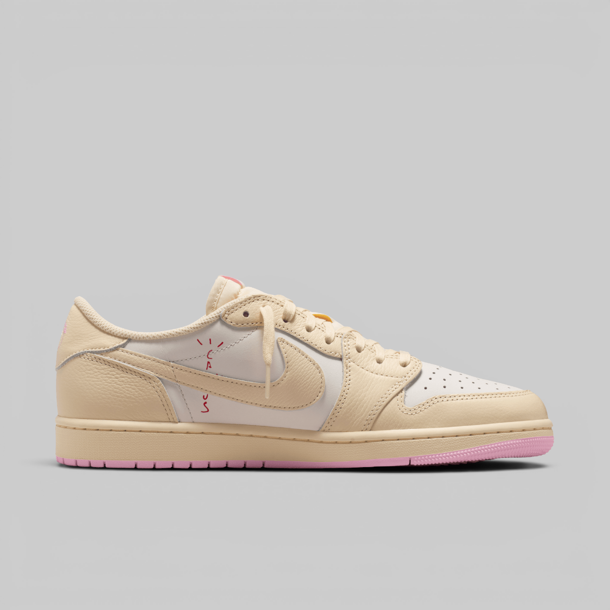 X Travis Scott Air Jordan 1 Low OG SP "Shy Pink"