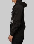 Language Zip-Up Hoodie - Black