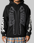 Vanson Bones Hoodie - Black