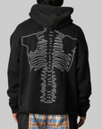 Vanson Bones Hoodie - Black
