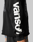 Vanson Bones Hoodie - Black