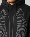 Vanson Bones Hoodie - Black