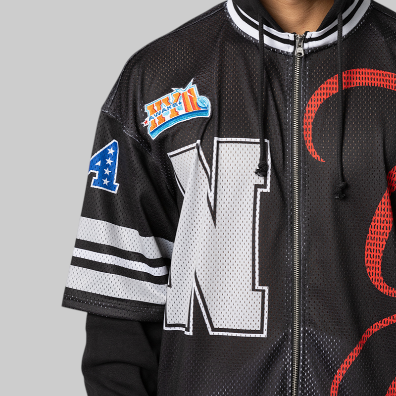 Headcrack Champs Jersey Zip Hoodie - Black