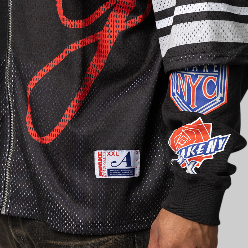 Headcrack Champs Jersey Zip Hoodie - Black