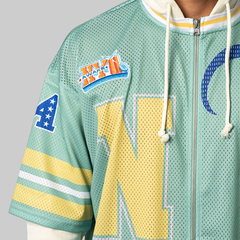 Headcrack Champs Jersey Zip Hoodie - Green