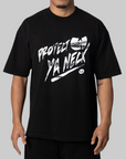 X Wu-Tang Protect Ya Neck Chrome T-Shirt - Black