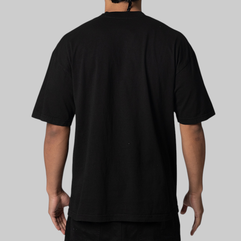 X Wu-Tang Protect Ya Neck Chrome T-Shirt - Black