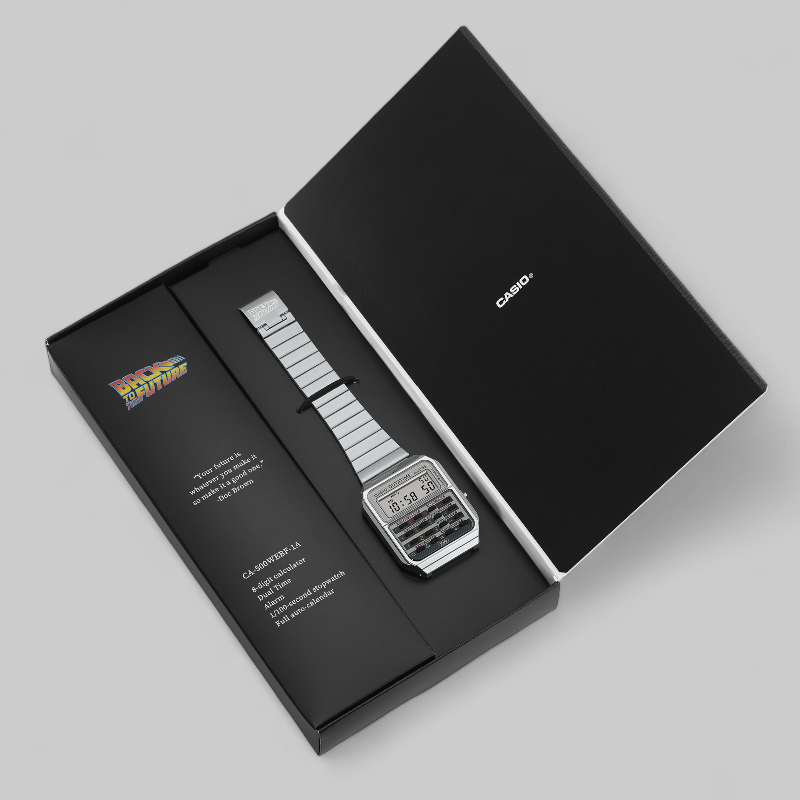 Casio x Back to the Future 40th Anniversary CA-500WEBF