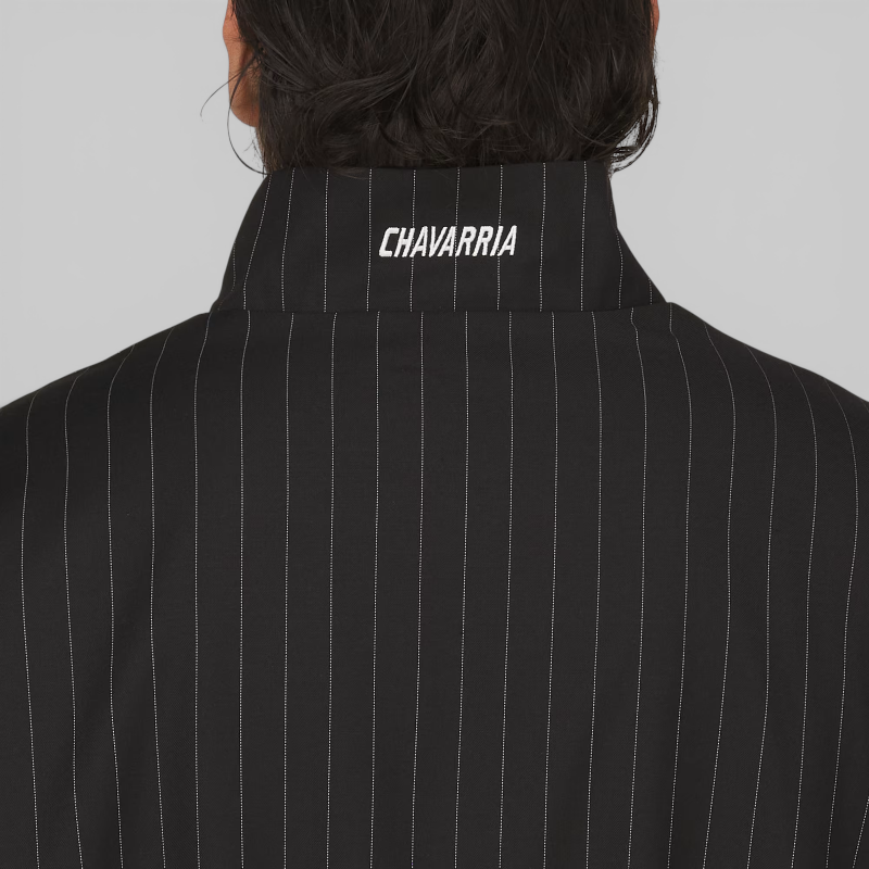 X Willy Chavarria Pinstripe Jacket - Black/White – LOADED X Willy Chavarria Pinstripe Jacket - Black/White – LOADED
