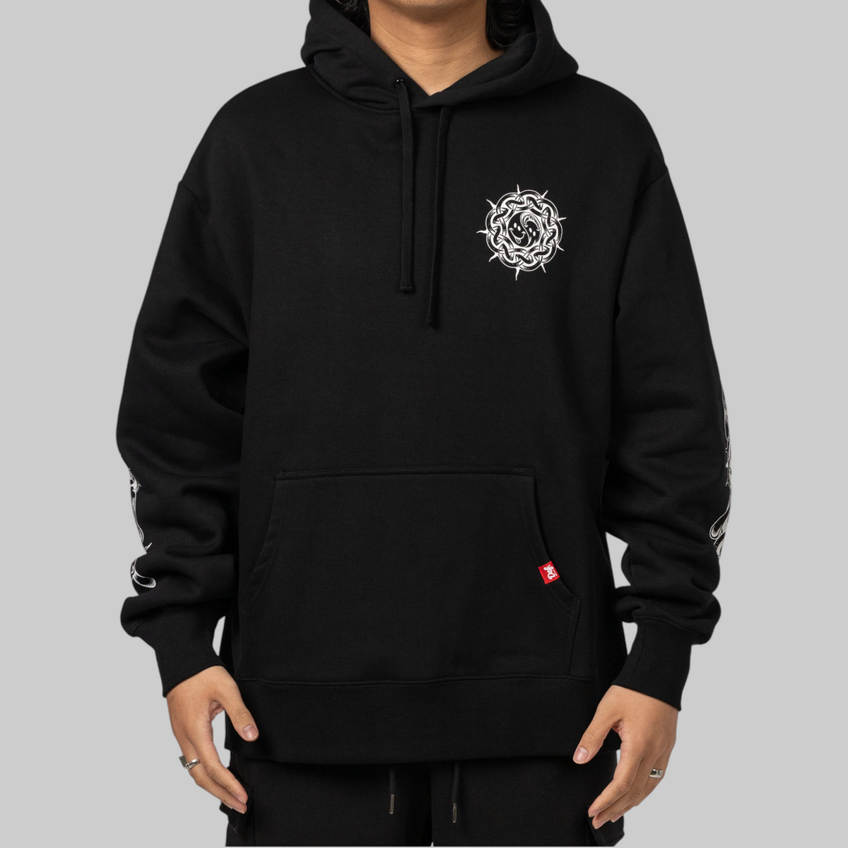 X Thom Hinton Yin Yang Hoodie - Black