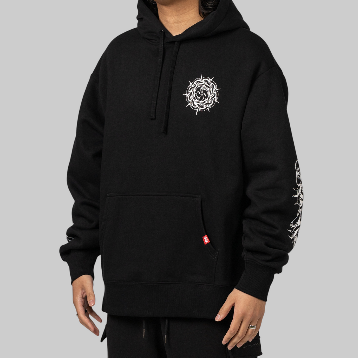 X Thom Hinton Yin Yang Hoodie - Black