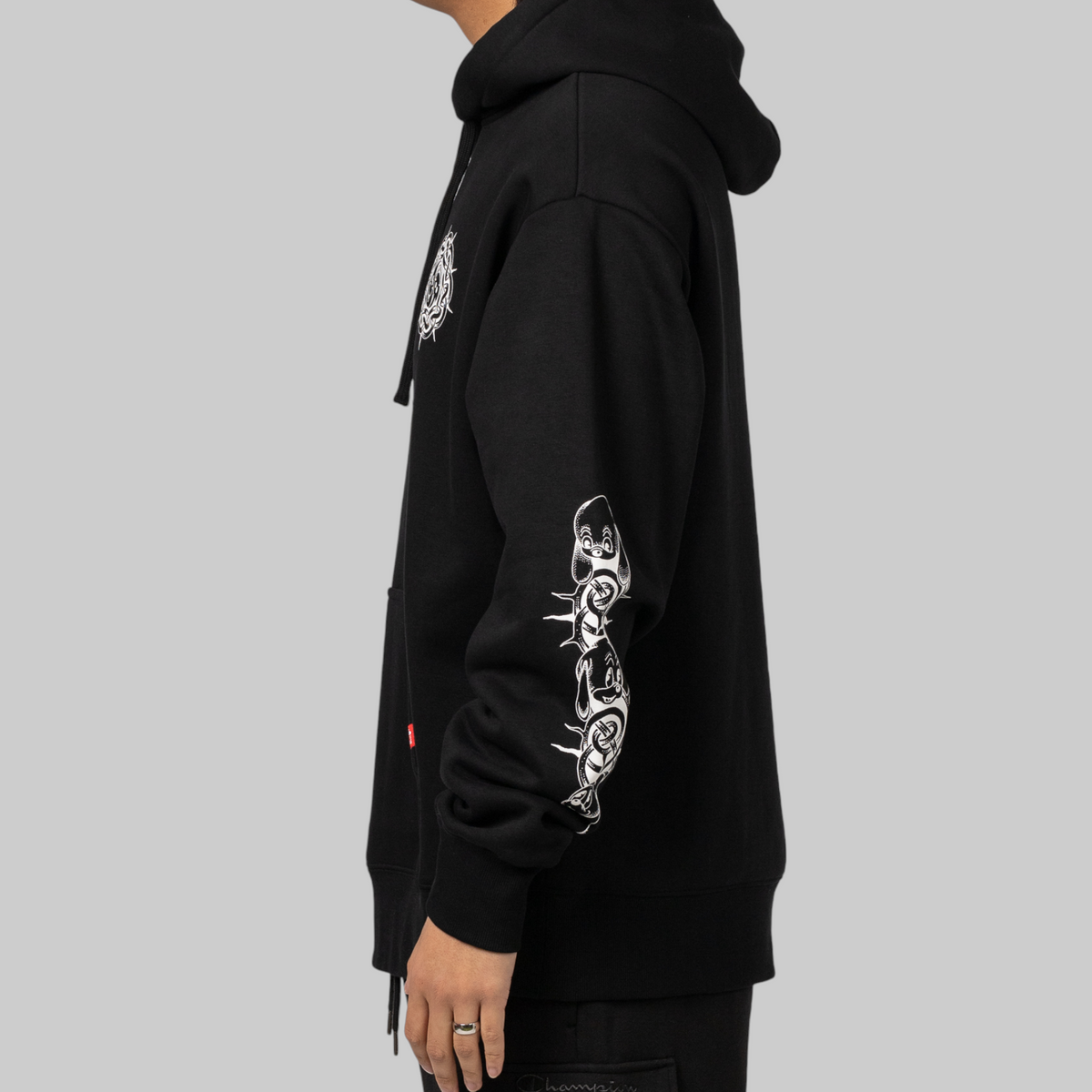 X Thom Hinton Yin Yang Hoodie - Black