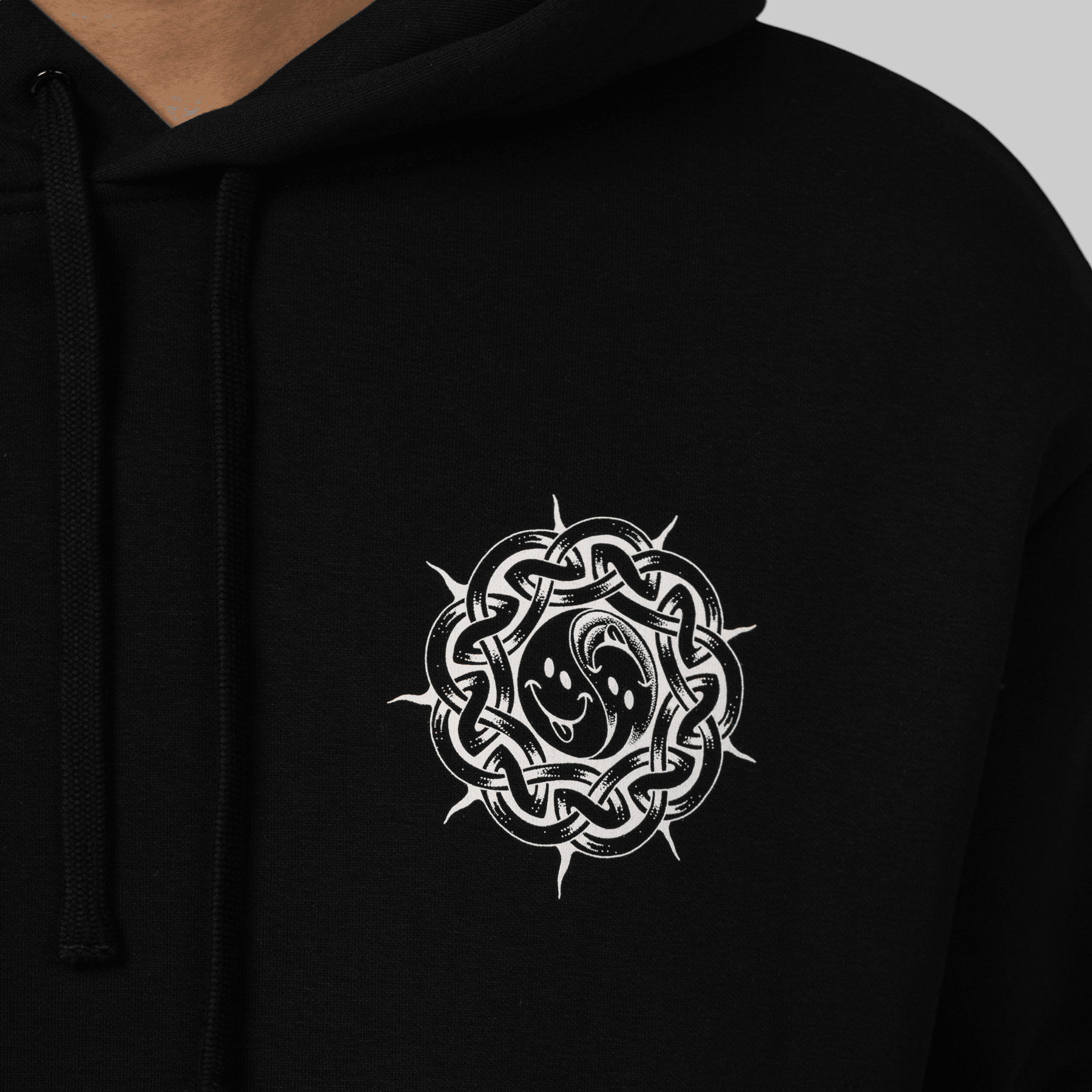 X Thom Hinton Yin Yang Hoodie - Black